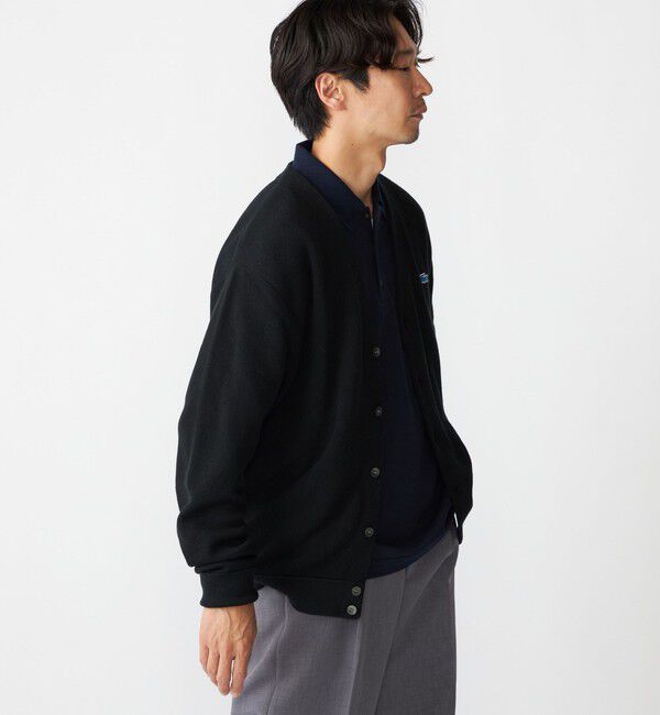 SHIPS「【SHIPS別注】LACOSTE: コットン/ポリエステル Vネック カーディガン 24FW」|カーディガン|