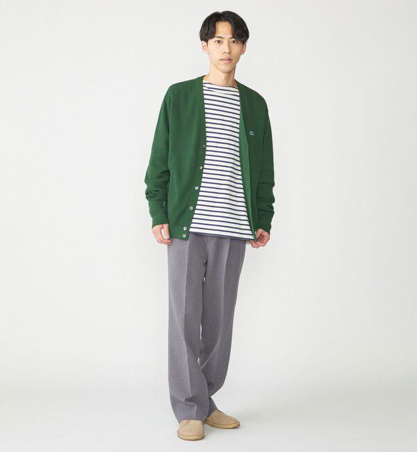 SHIPS「【SHIPS別注】LACOSTE: コットン/ポリエステル Vネック カーディガン 24FW」|カーディガン|