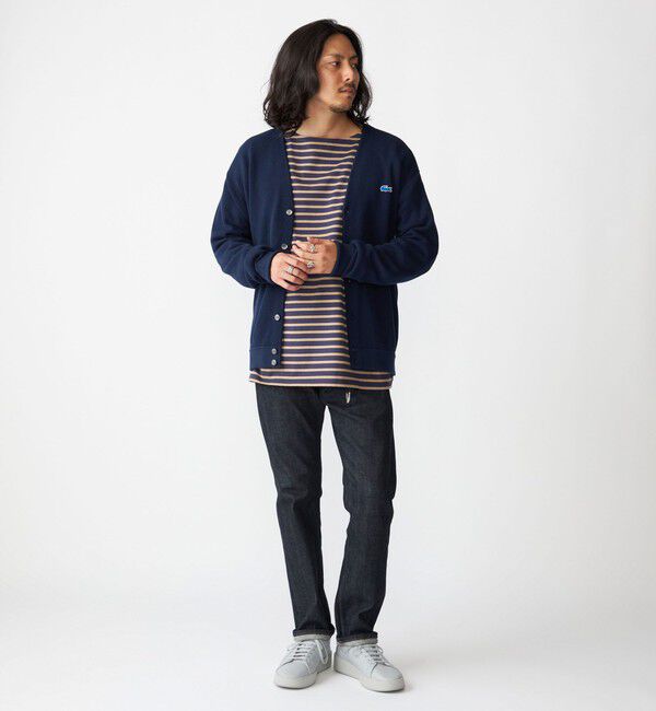 SHIPS「【SHIPS別注】LACOSTE: コットン/ポリエステル Vネック カーディガン 24FW」|カーディガン|