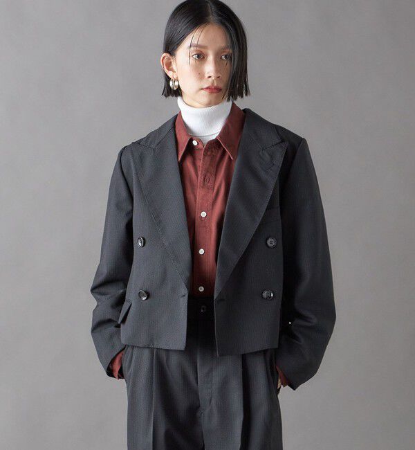 SHIPS for women「SHIPS NINE CASE:ショート ジャケット」|テーラードジャケット|