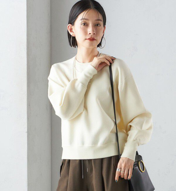 SHIPS for women「〈手洗い可能〉スムース ニット ガゼット プルオーバー」|ニット・セーター|