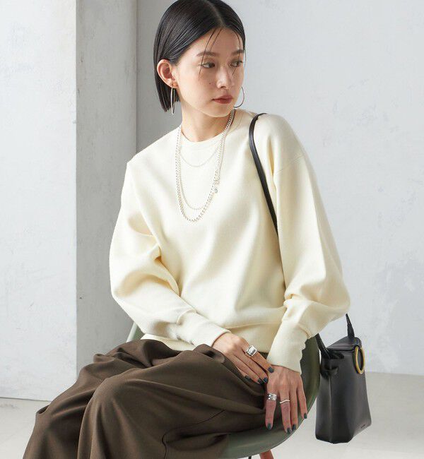 SHIPS for women「〈手洗い可能〉スムース ニット ガゼット プルオーバー」|ニット・セーター|