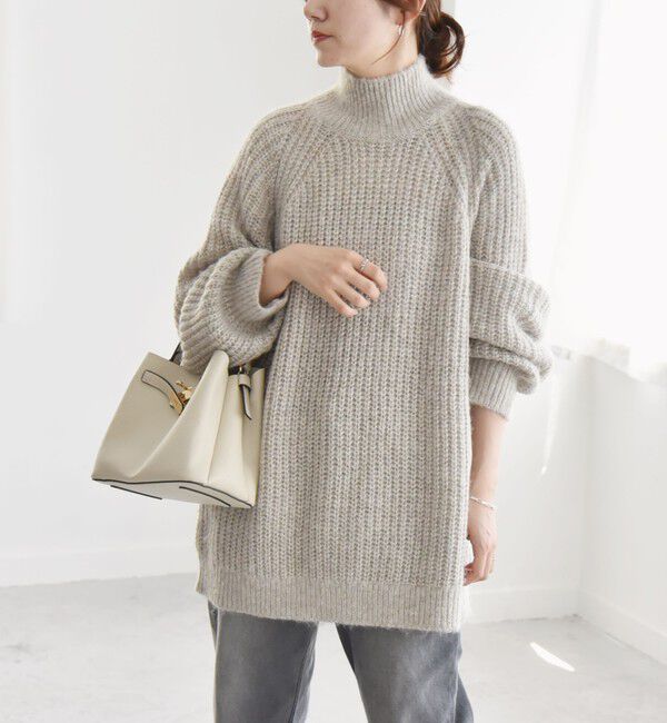 quaranciel「quaranciel:〈手洗い可能〉ラメ リリヤーン タートルネック ニット」|ニット・セーター|