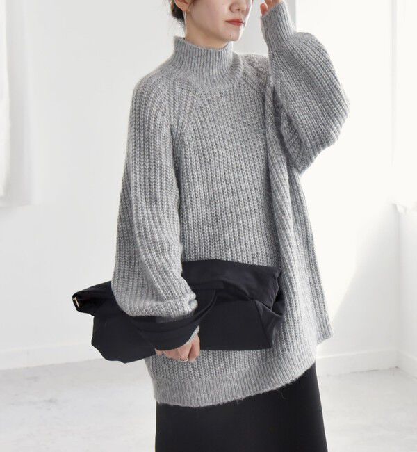 quaranciel「quaranciel:〈手洗い可能〉ラメ リリヤーン タートルネック ニット」|ニット・セーター|