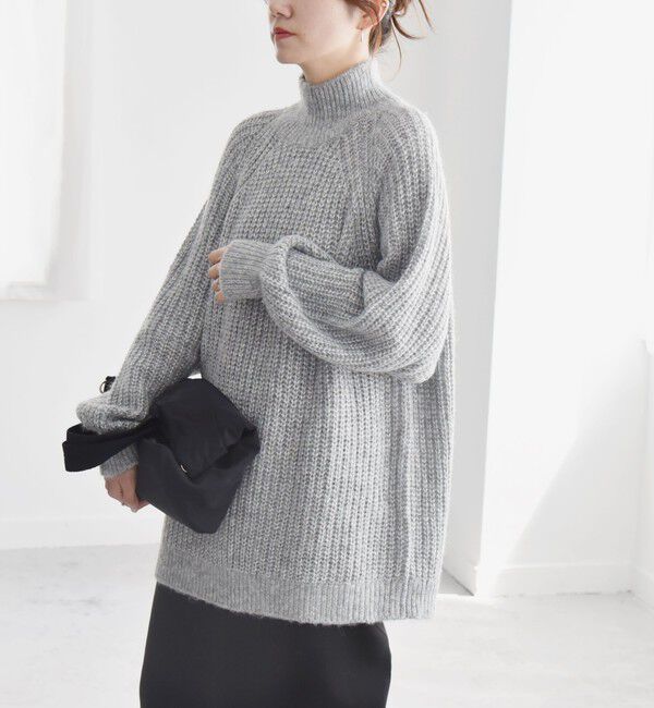 quaranciel「quaranciel:〈手洗い可能〉ラメ リリヤーン タートルネック ニット」|ニット・セーター|