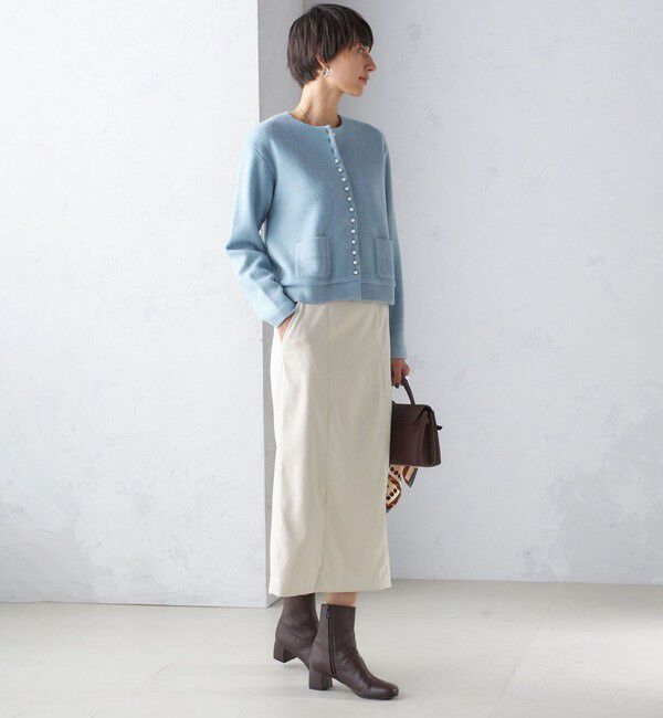 SHIPS for women「〈手洗い可能〉パール モチーフ ボタン ジャッカル カーディガン」|カーディガン|