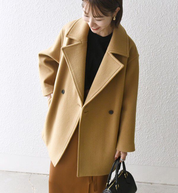 SHIPS any「SHIPS any: ウール コクーン テーラード ショート コート 25AW」|その他|