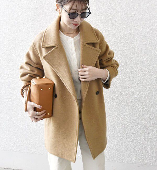 SHIPS any「SHIPS any: ウール コクーン テーラード ショート コート 25AW」|その他|