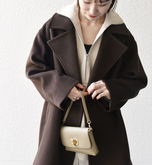 SHIPS any「SHIPS any: ウール コクーン テーラード ショート コート 25AW」|その他|