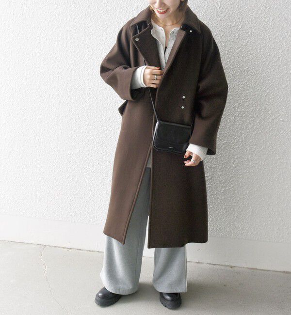 SHIPS any「SHIPS any: バルマカーン コクーン コート 25AW」|ステンカラーコート|