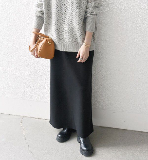 SHIPS any「SHIPS any: エア ニードル ストレート ロング スカート」|スカート|
