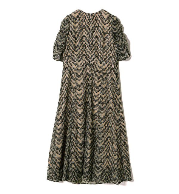 SHIPS for women「troisiemeCHACO:2浴染 クロス レース ワンピース（セレモニー対応可）」|ワンピース|