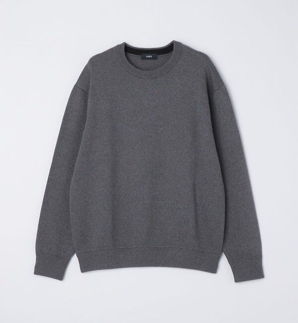 SHIPS「SHIPS:〈手洗い可能〉コットン カシミヤ 単色 クルーネック ニット」|ニット・セーター|