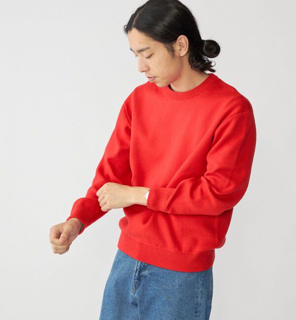 SHIPS「SHIPS:〈手洗い可能〉コットン カシミヤ 単色 クルーネック ニット」|ニット・セーター|