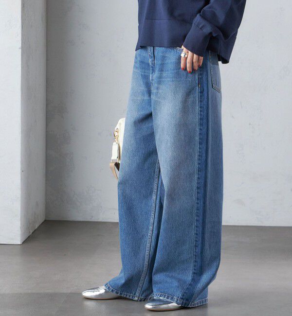 SHIPS for women「〈洗濯機可能〉パッチワーク デニム」|デニム|ネイビー