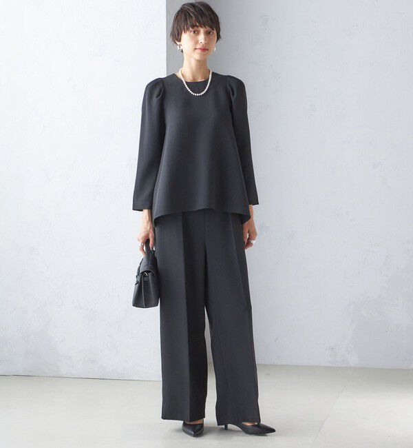 SHIPS for women「〈セレモニー対応可〉troisiemeCHACO:レース 襟 ブラウス（セットアップ対応）」|シャツ・ブラウス|