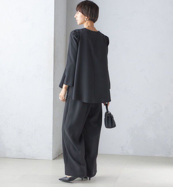 SHIPS for women「〈セレモニー対応可〉troisiemeCHACO:レース 襟 ブラウス（セットアップ対応）」|シャツ・ブラウス|