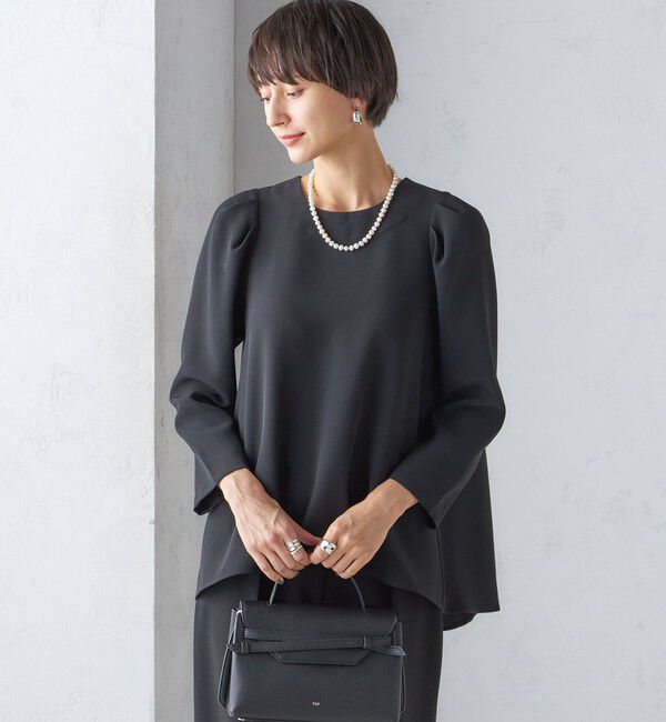 SHIPS for women「〈セレモニー対応可〉troisiemeCHACO:レース 襟 ブラウス（セットアップ対応）」|シャツ・ブラウス|