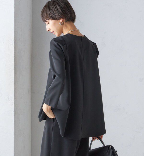 SHIPS for women「〈セレモニー対応可〉troisiemeCHACO:レース 襟 ブラウス（セットアップ対応）」|シャツ・ブラウス|