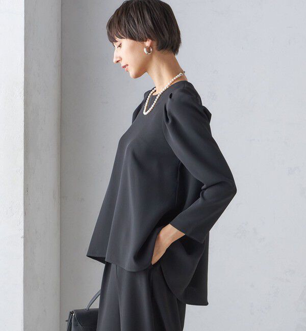 SHIPS for women「〈セレモニー対応可〉troisiemeCHACO:レース 襟 ブラウス（セットアップ対応）」|シャツ・ブラウス|