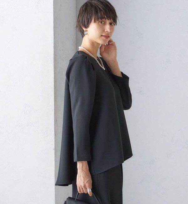 SHIPS for women「〈セレモニー対応可〉troisiemeCHACO:レース 襟 ブラウス（セットアップ対応）」|シャツ・ブラウス|