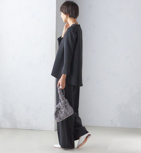 SHIPS for women「〈セレモニー対応可〉troisiemeCHACO:レース 襟 ブラウス（セットアップ対応）」|シャツ・ブラウス|