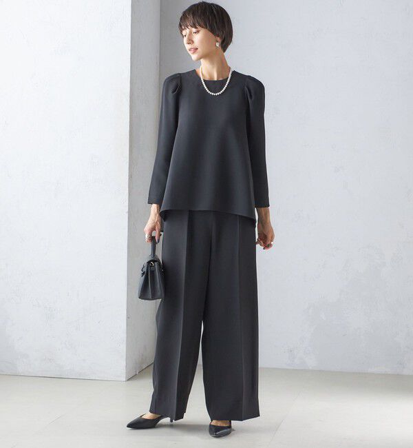 SHIPS for women「〈セレモニー対応可〉troisiemeCHACO:レース 襟 ブラウス（セットアップ対応）」|シャツ・ブラウス|