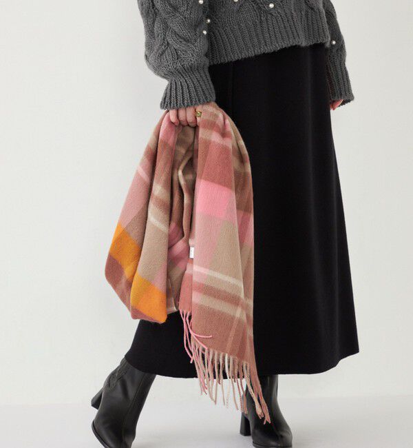 SHIPS Colors 「SHIPS Colors:〈手洗い可能〉 ウール チェック ストール」|ストール|