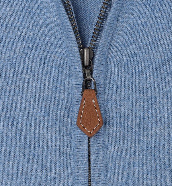 SHIPS「ALANPAINE 12ゲージ ウール/コットン クォータージップ モックネック ニット」|ニット・セーター|