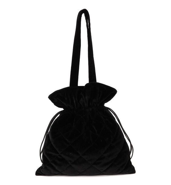 SHIPS any「SHIPS any: ビジュー ポリエステル ベロア キルティング ドロスト トートバッグ」|トートバッグ|