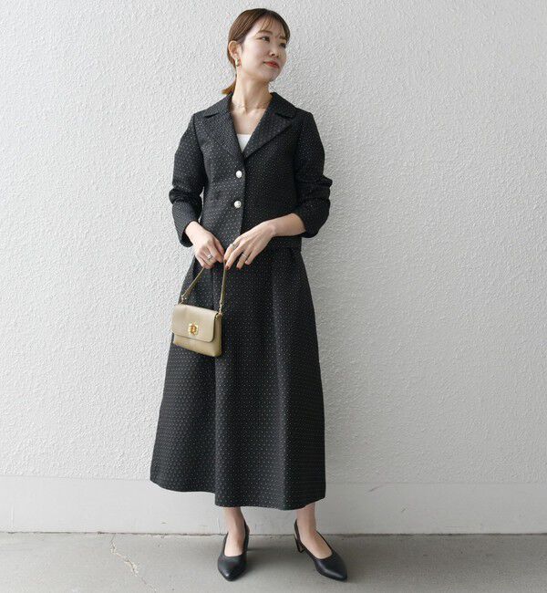 SHIPS any「SHIPS any:〈手洗い可能〉フラワー ジャカード ショート テーラード ジャケット」|テーラードジャケット|