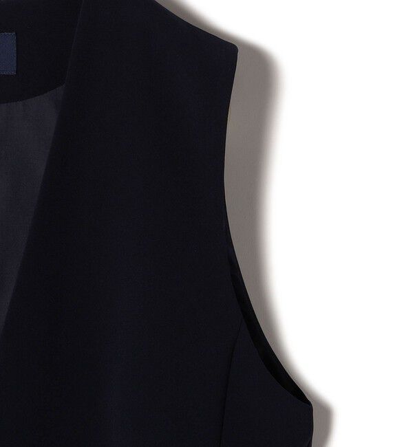 SHIPS for women「〈手洗い可能〉トリアセテート混 ロング ジレ（セットアップ対応可）」|ベスト・ジレ|