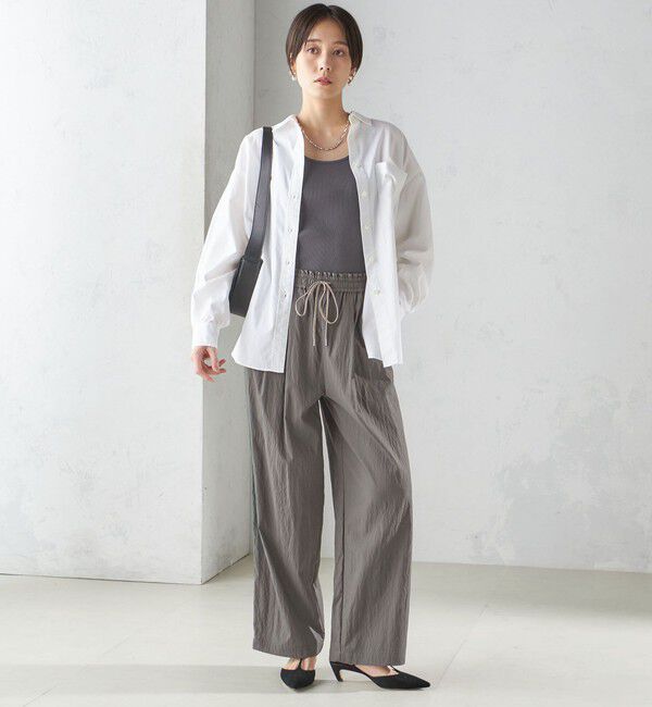 SHIPS for women「《一部追加予約》オーガニック コットン 2WAY リブ タンクトップ」|タンクトップ|