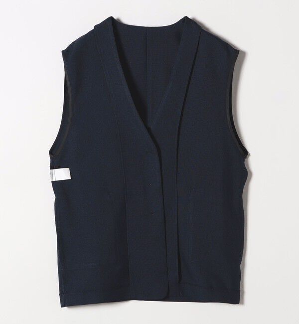 quaranciel「quaranciel:〈洗濯機可能〉Vネック ジレ＆フレア スカート セットアップ」|フレア|