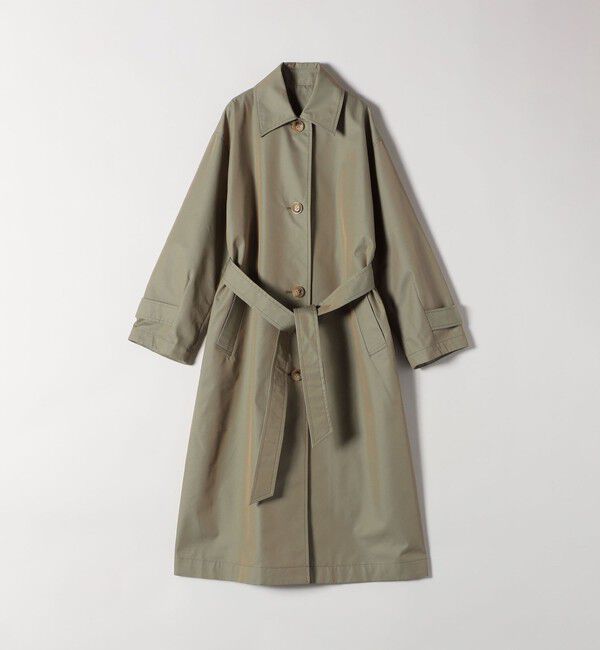 SHIPS any「SHIPS any:〈手洗い可能〉シャンブレー バルマカーン ロング コート」|トレンチコート|