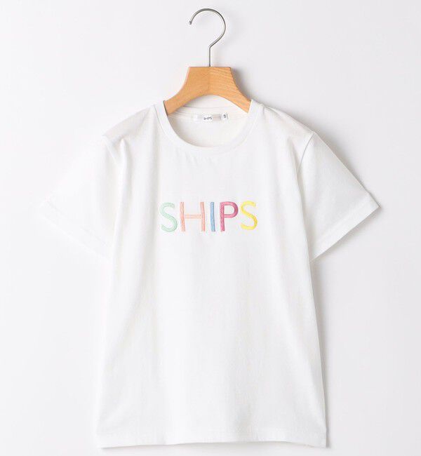 SHIPS KIDS「SHIPS KIDS:140～160cm / SHIPS ロゴ TEE」|Tシャツ・カットソー|ホワイト