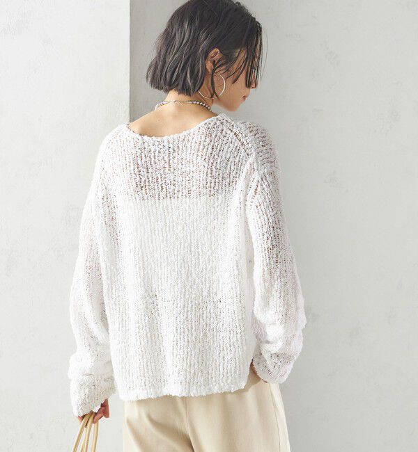 SHIPS for women「〈手洗い可能〉ループヤーン ボートネック プルオーバー」|ニット・セーター|