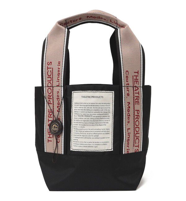 SHIPS any「THEATRE PRODUCTS: ナイロン ジャガード テープ トート S」|トートバッグ|ブラック