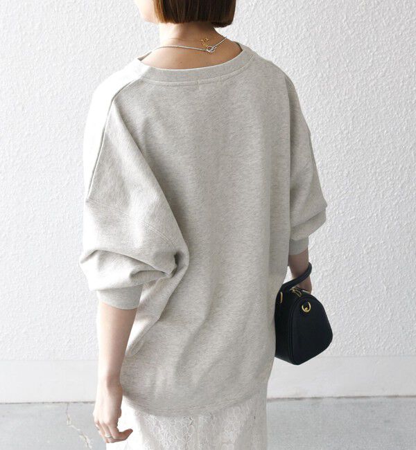 SHIPS any「《追加予約》【WEB限定】SHIPS any:〈洗濯機可能〉USAコットン 裏毛 スキッパー ルーズ スウェット」|スウェット・ジャージ|