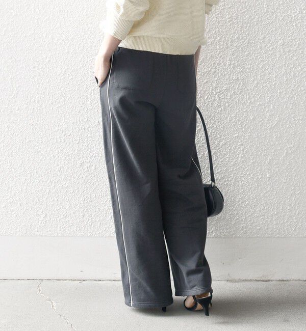 SHIPS any「SHIPS any:〈洗濯機可能〉USAコットン 裏毛 サイドライン スウェット パンツ」|その他|