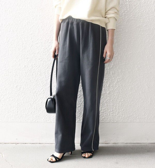 SHIPS any「SHIPS any:〈洗濯機可能〉USAコットン 裏毛 サイドライン スウェット パンツ」|その他|