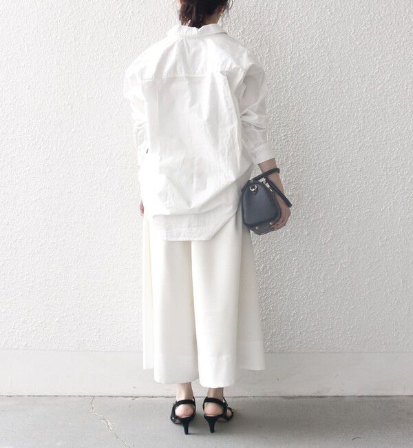 SHIPS any「SHIPS any:〈洗濯機可能〉コットン レギュラーカラー 刺繍 シャツ」|シャツ・ブラウス|