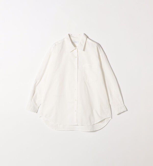 SHIPS any「SHIPS any:〈洗濯機可能〉コットン レギュラーカラー 刺繍 シャツ」|シャツ・ブラウス|