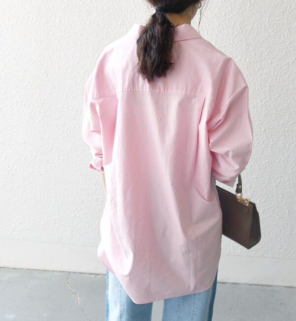 SHIPS any「SHIPS any:〈洗濯機可能〉コットン レギュラーカラー 刺繍 シャツ」|シャツ・ブラウス|