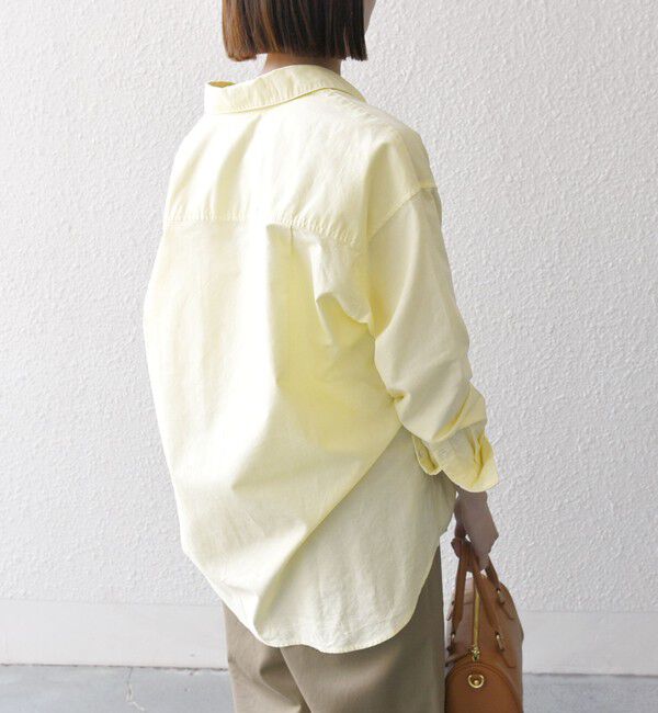 SHIPS any「SHIPS any:〈洗濯機可能〉コットン レギュラーカラー 刺繍 シャツ」|シャツ・ブラウス|