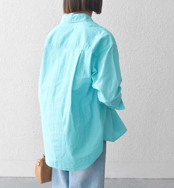 SHIPS any「SHIPS any:〈洗濯機可能〉コットン レギュラーカラー 刺繍 シャツ」|シャツ・ブラウス|