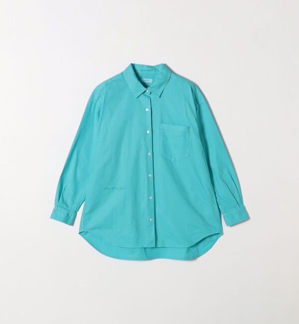 SHIPS any「SHIPS any:〈洗濯機可能〉コットン レギュラーカラー 刺繍 シャツ」|シャツ・ブラウス|