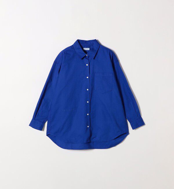 SHIPS any「SHIPS any:〈洗濯機可能〉コットン レギュラーカラー 刺繍 シャツ」|シャツ・ブラウス|