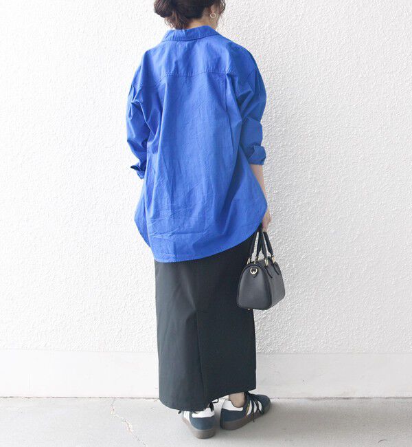 SHIPS any「SHIPS any:〈洗濯機可能〉コットン レギュラーカラー 刺繍 シャツ」|シャツ・ブラウス|