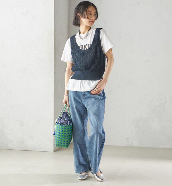 SHIPS for women「【SHIPS別注】UHURU:巾着付き バスケット バッグ M」|トートバッグ|